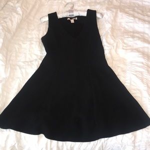 Contemporary black mini dress